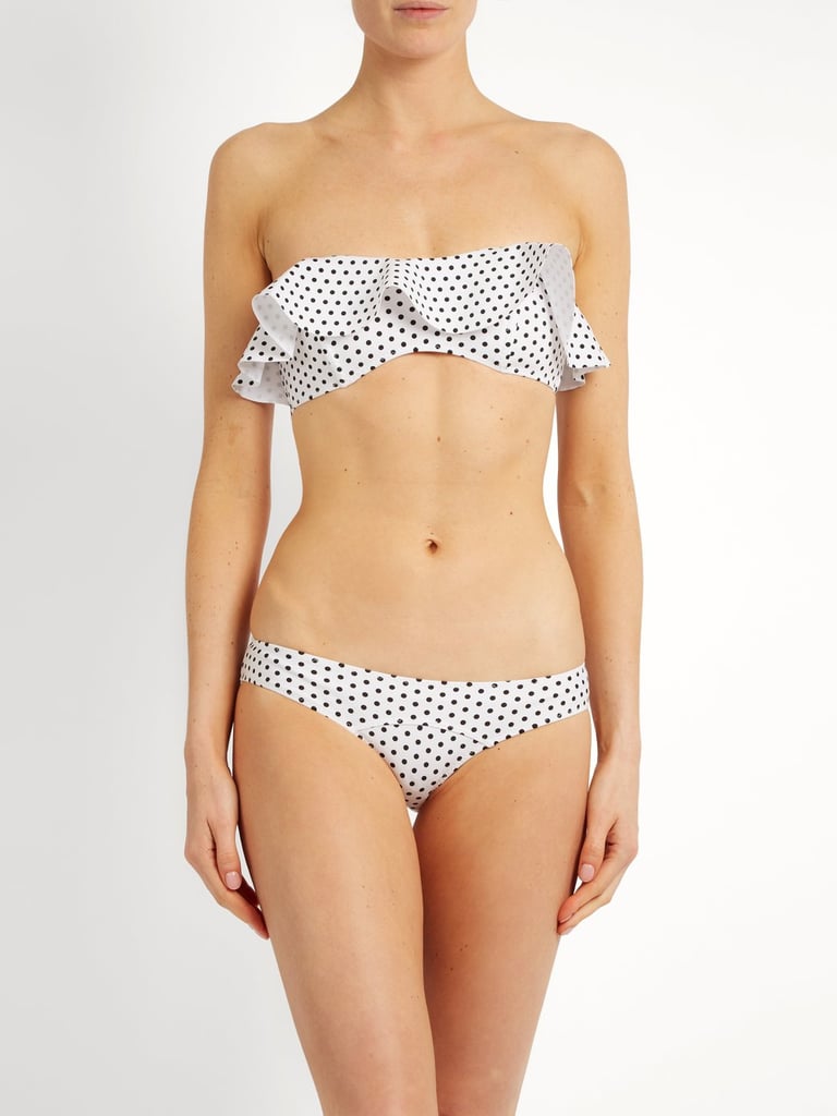 Lisa Marie Fernandez Natalie Polka Dot Print Bonded Bikini
