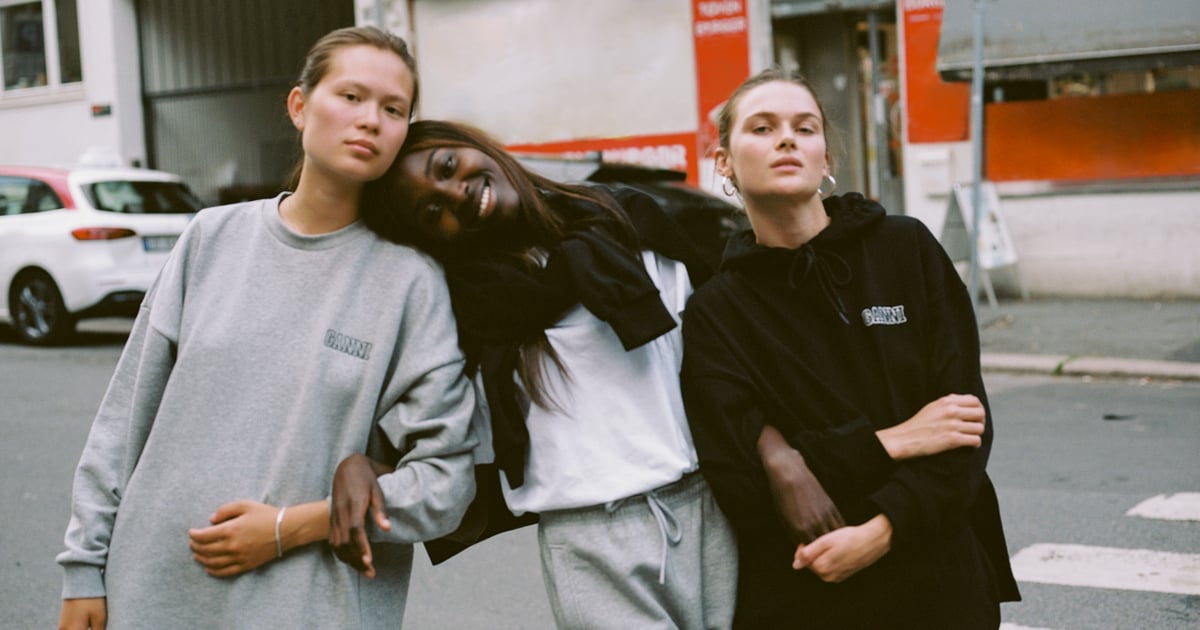 Ganni’s Comfy New Sweats Collection Is Made Entirely of Recycled Materials