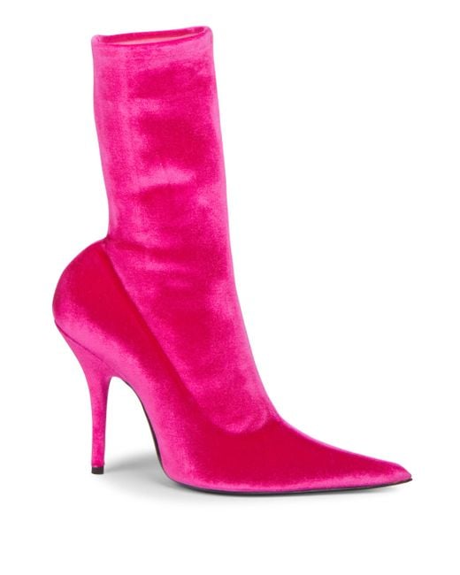 balenciaga pink boots