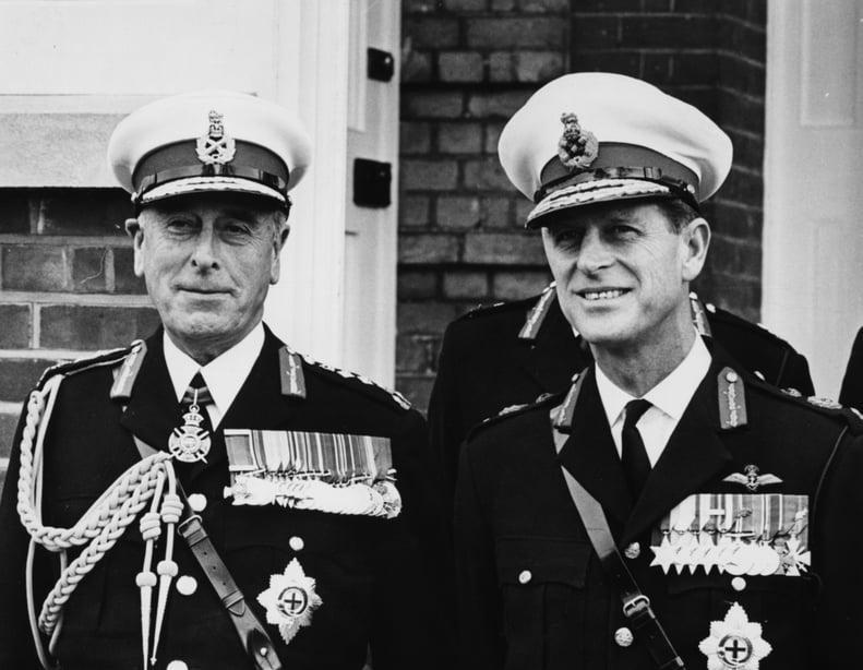 With His Uncle, Earl Mountbatten in 1965