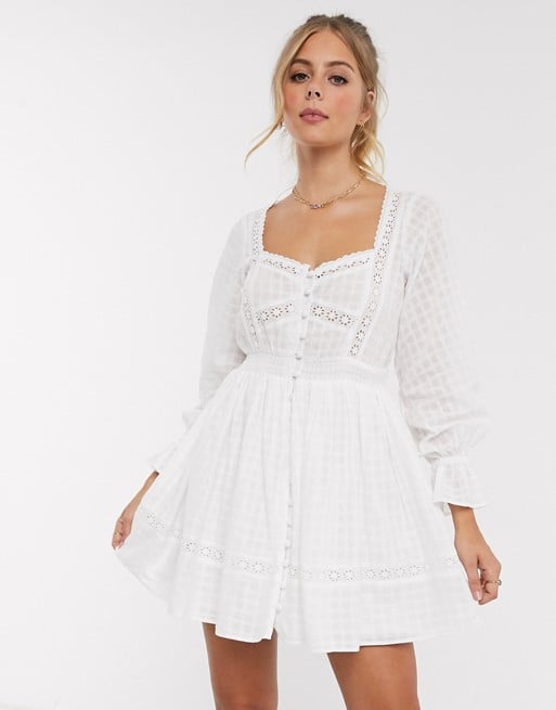 ASOS DESIGN Lace Mini Dress | Shop the ...