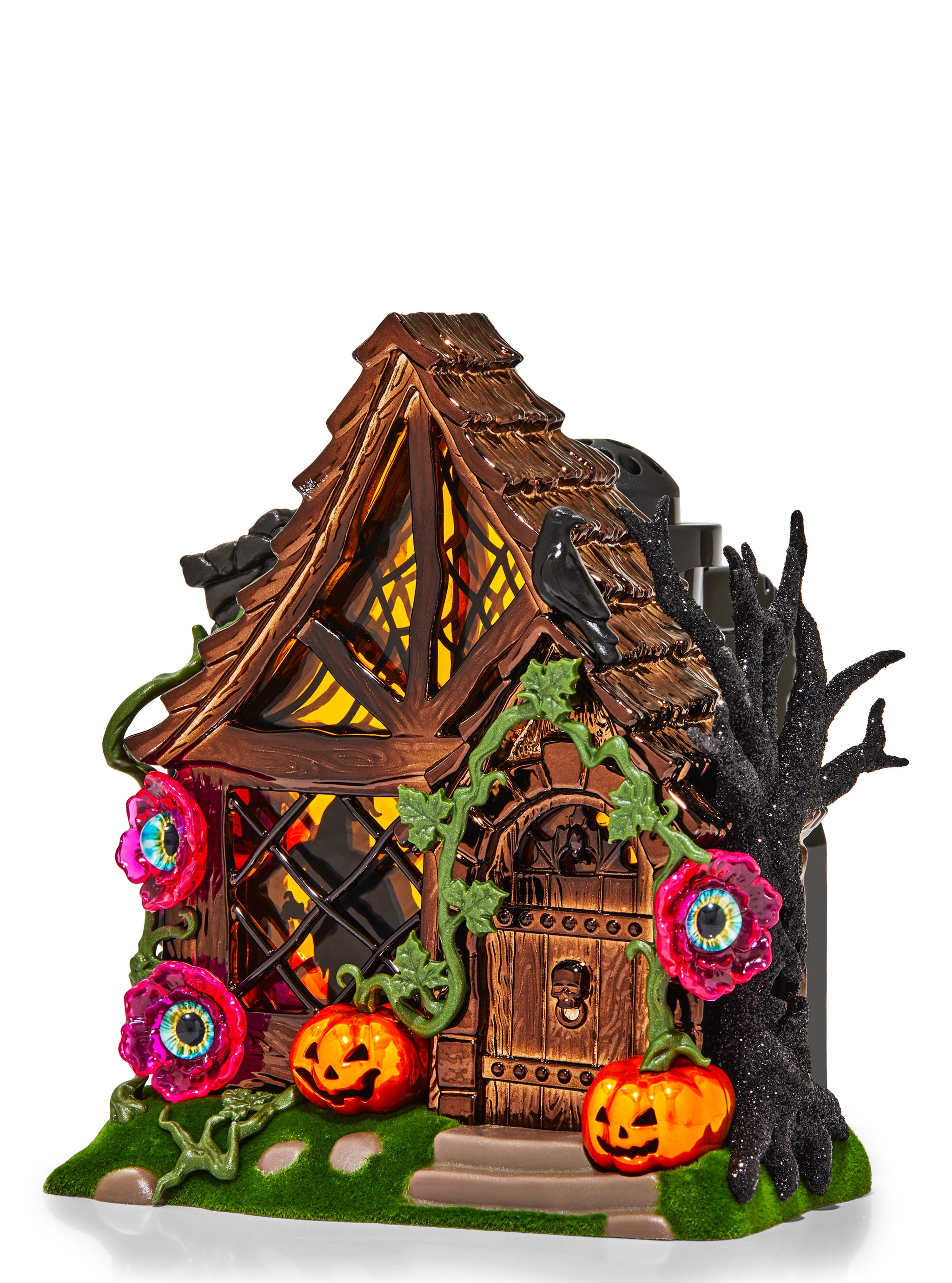 Bath & Body Works HAUNTED MONSTER TREE & HAUNTED COTTAGE HOUSE