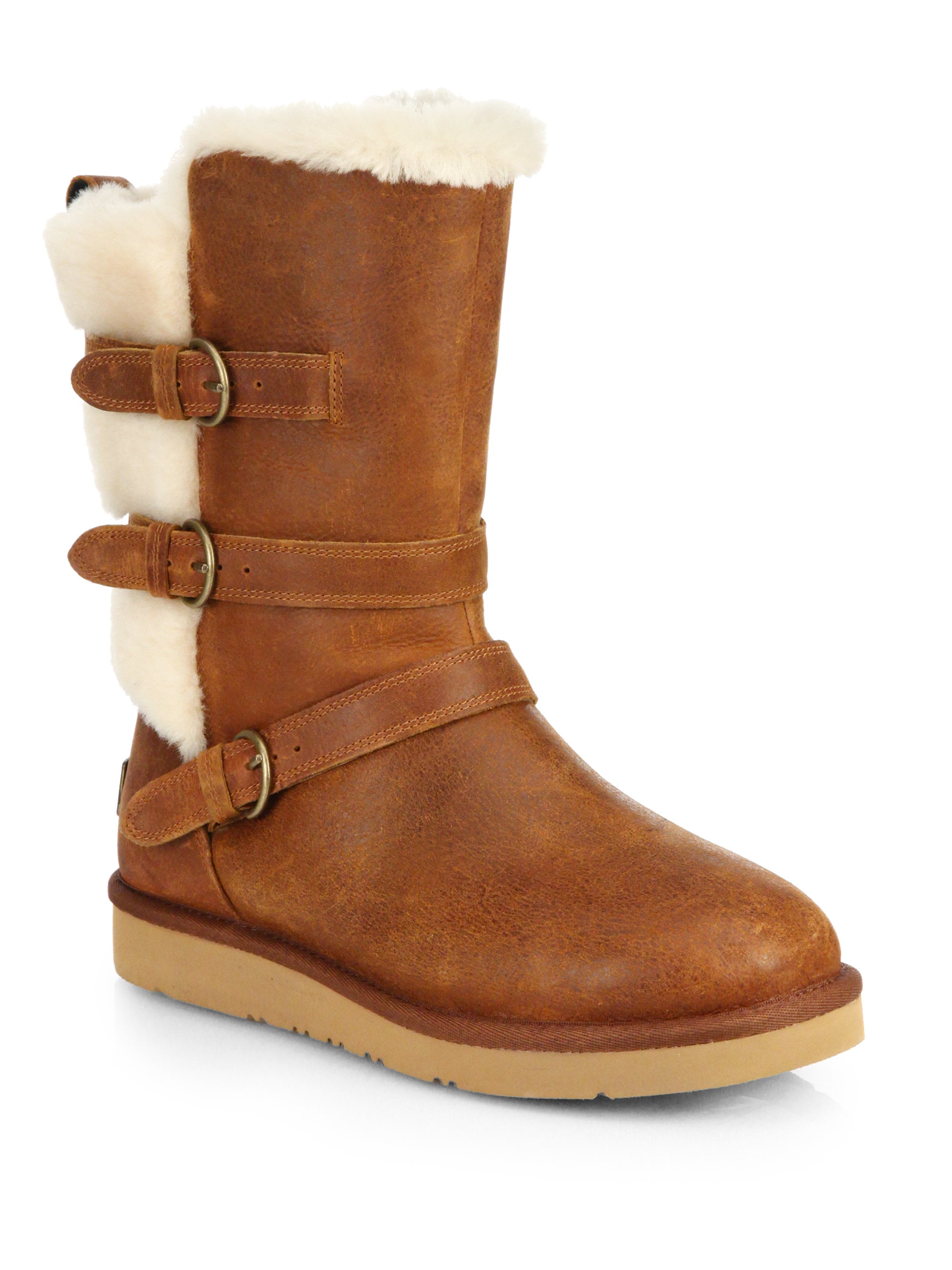 UGG Becket Leather Mid-Calf Boots 