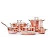 Amoretti Brothers 11-Piece Copper Cookware Set