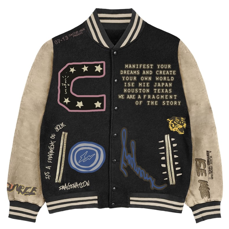 Cactus Jack For Fragment Manifest Letterman Jacket