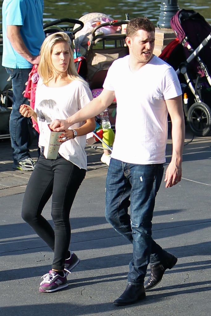 Michael Buble and Luisana Lopilato Bring Noah to Disneyland