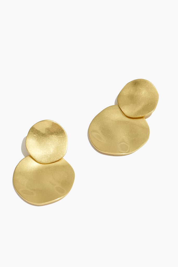 Madewell Hammered Disc Statement Earrings