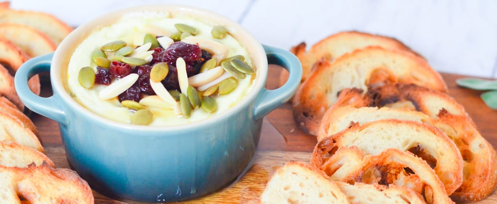 Baked Goat Cheese With Cranberries and Pumpkin Seeds