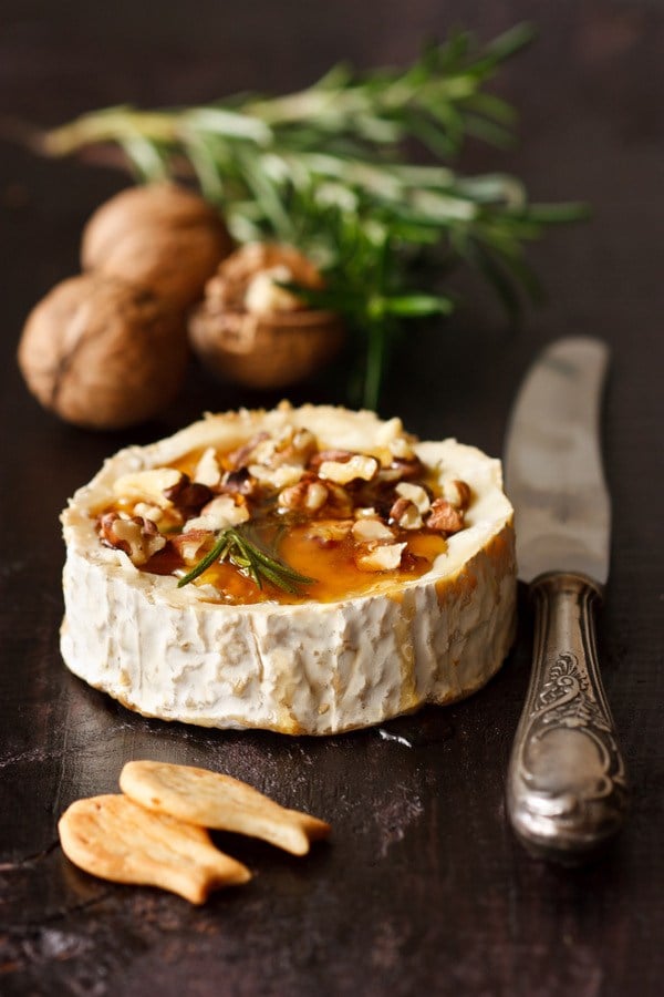Walnut and Honey Baked Brie