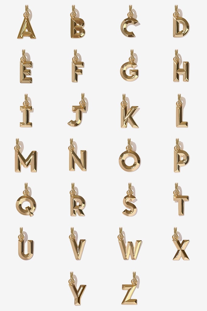 Adornmonde Alpha Gold Alphabet Charm