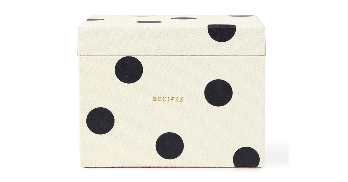 Kate Spade New York Recipe Box with 40 Double Sided Recipe Cards, Deco Dot Best Kate Spade