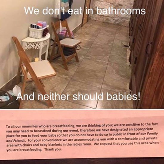 Note to Breastfeeding Moms in Wedding Invite