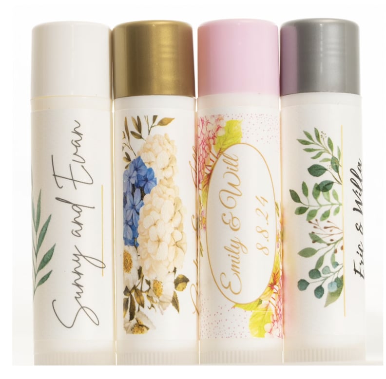 Useful Wedding Favors: Personalized Chapsticks