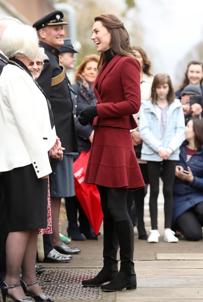 Kate Middleton in Caerphilly, Wales, February 2017