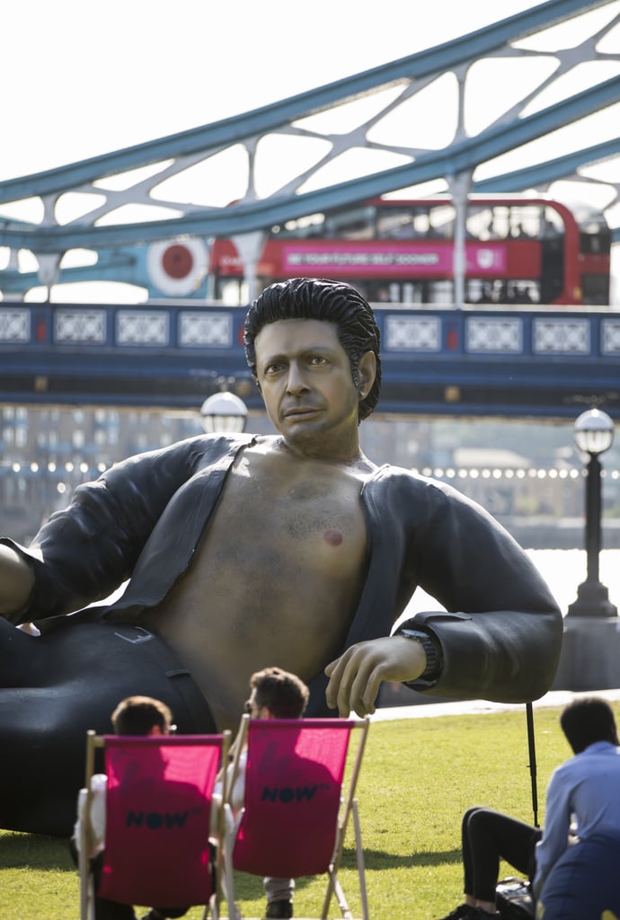 Giant Jeff Goldblum Sculpture in London