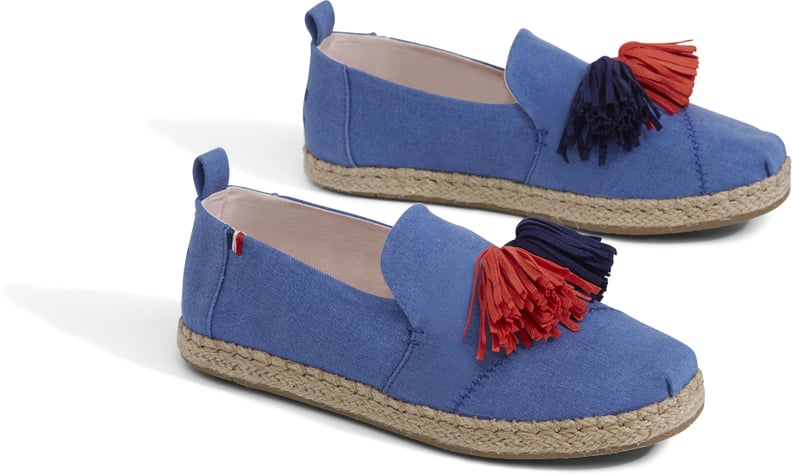 Clare V. Blue Denim Deconstructed Alpargata Shoes