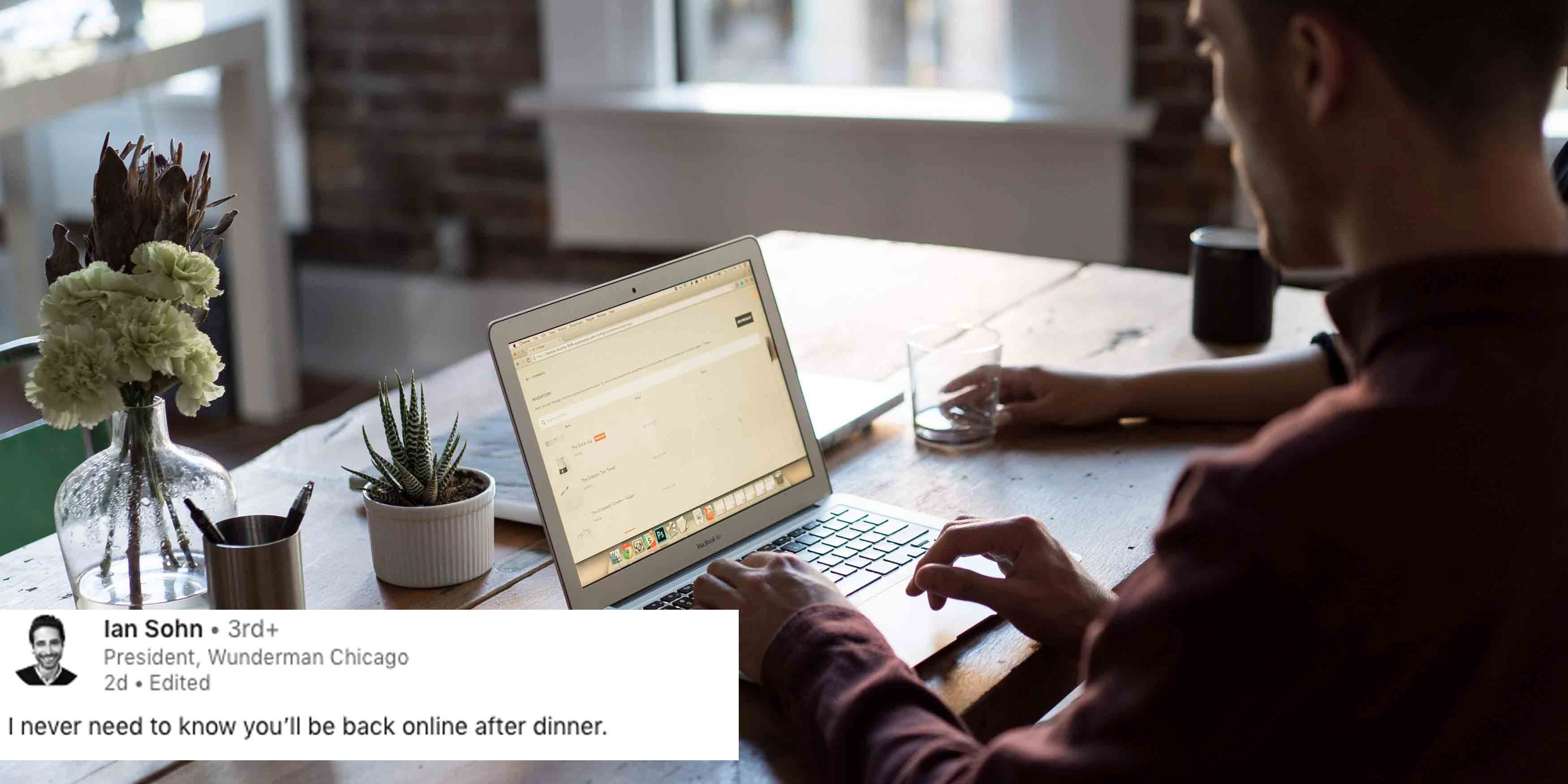 Boss Linkedin Post About Work-Life Balance | PS Family