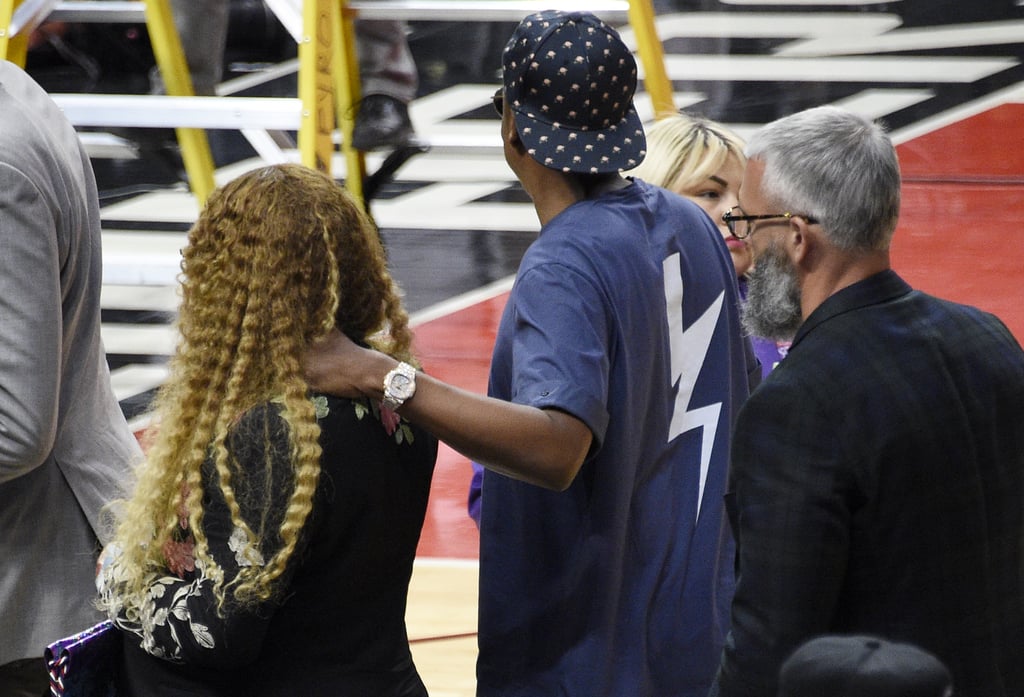 Beyonce and Jay Z at LA Clippers Game April 2017