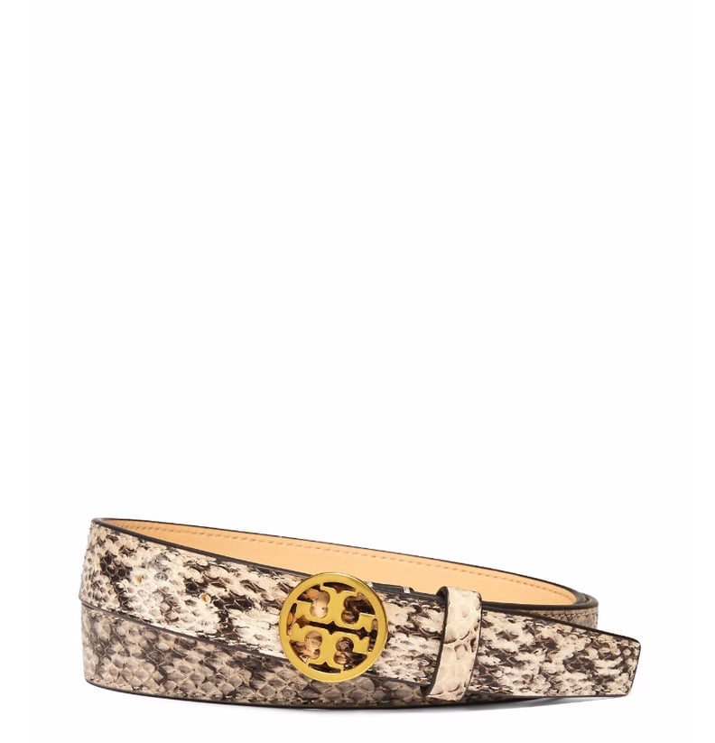 Tory Burch Exotic Logo Belt