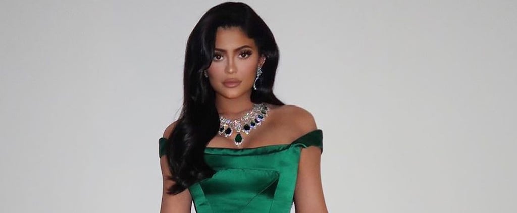 Kylie Jenner Emerald Christmas Dress With Stormi