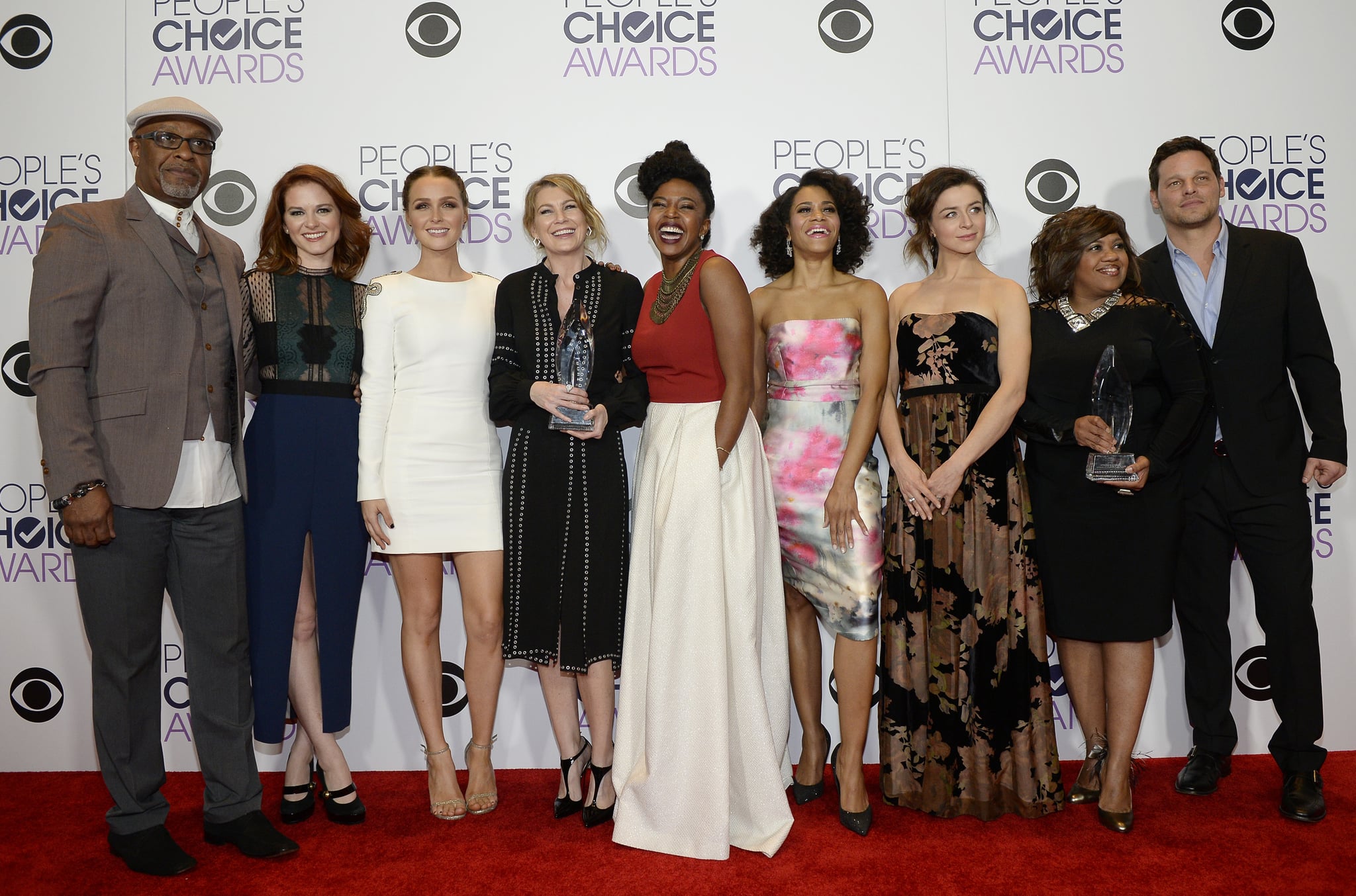 Grey S Anatomy Cast At The People S Choice Awards 2016 Popsugar Entertainment