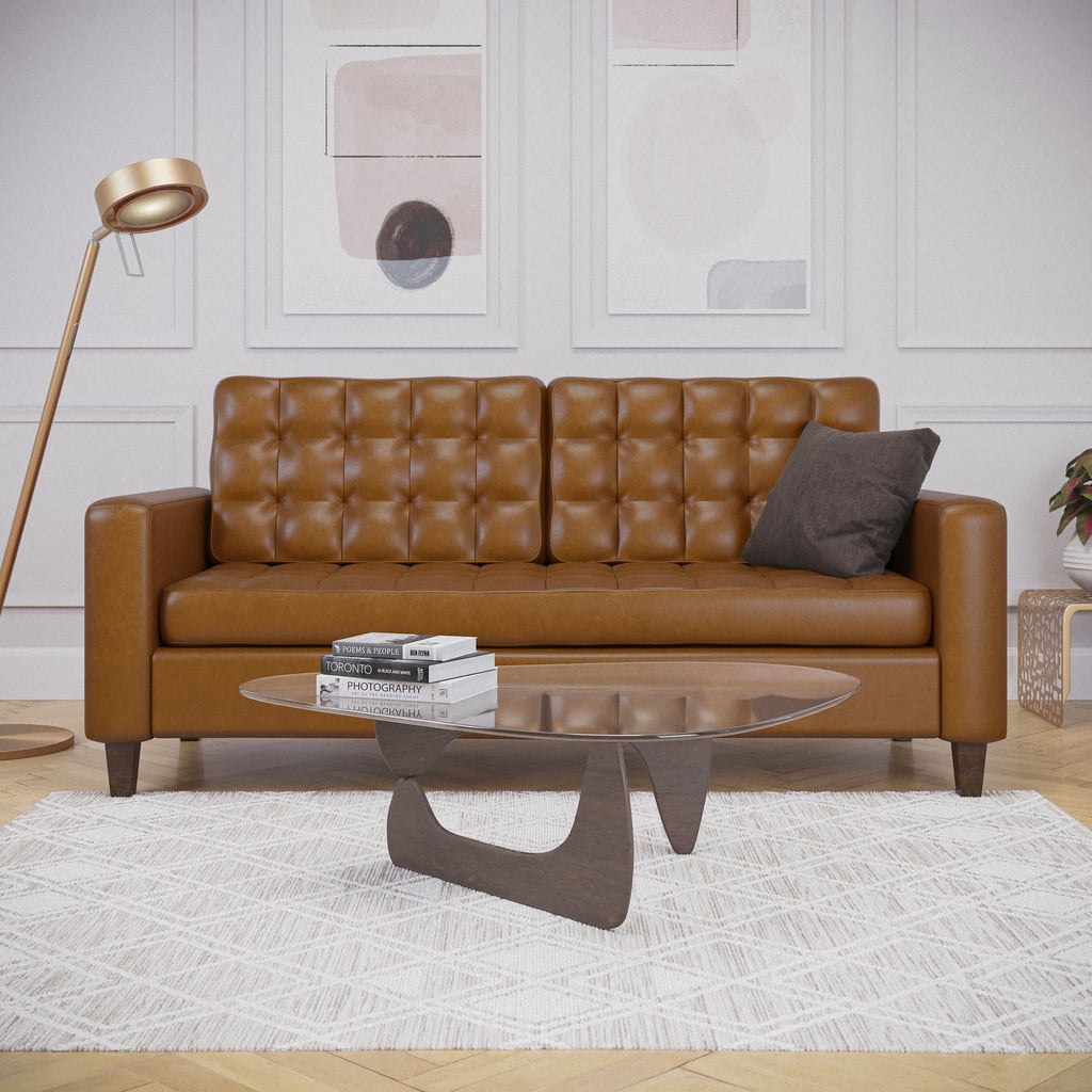 Mayview Upholstered Square Arm Sofa With Buttonless Tufting