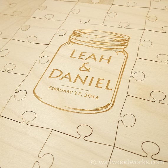 Puzzle Wedding Guestbook Alternative