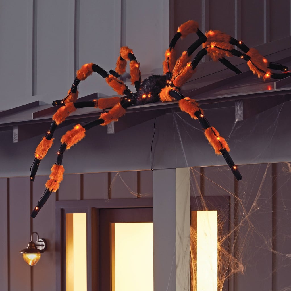 Spooky Decor: LED Hanging Spider Lighted Halloween Decor