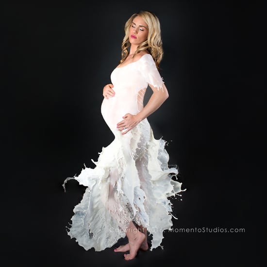 Pregnant Milk Dress Maternity Photo