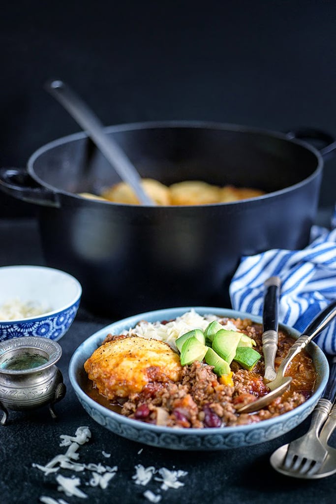 Beef Chili With Cornbread Dumplings Fall and Winter Comfort Foods POPSUGAR Food Photo 8