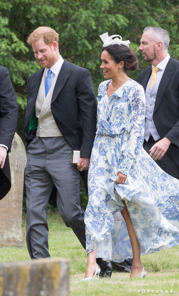 Prince Harry and Meghan Markle at Celia McCorquodale Wedding