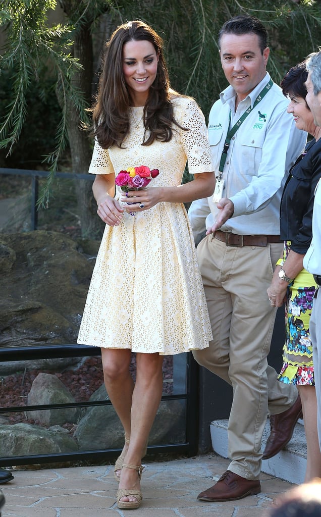 Kate Middleton in Yellow Eyelet