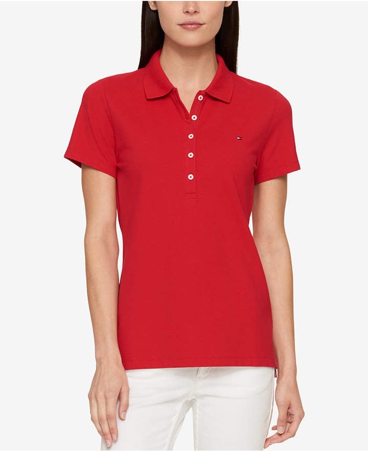 Victoria Beckham Red Polo Shirt | POPSUGAR Fashion