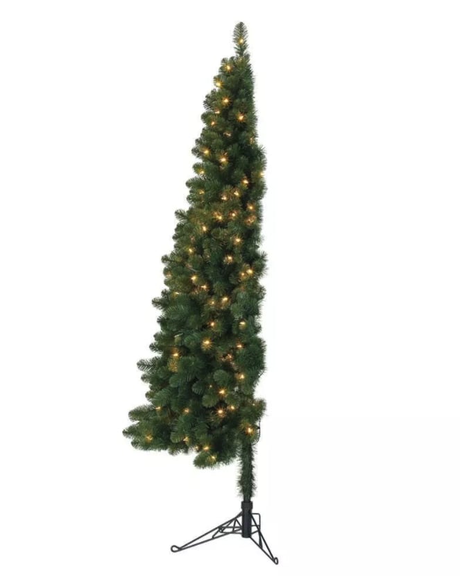 Home Heritage Cashmere 7 Foot Christmas Half Tree