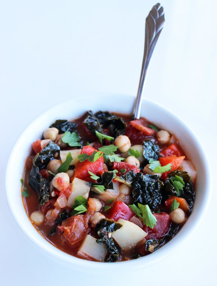 Chickpea and Kale Stew Healthy Lunch Recipes POPSUGAR Fitness Photo 14