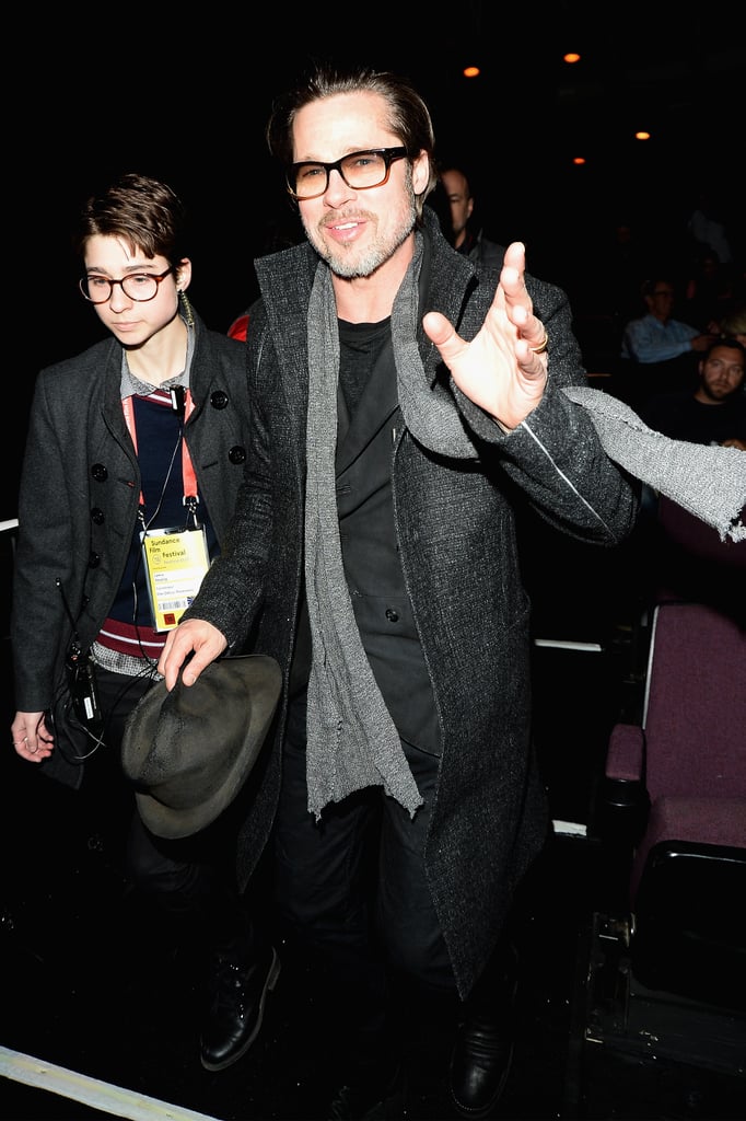 Brad Pitt made his way to the True Story premiere in Park City.