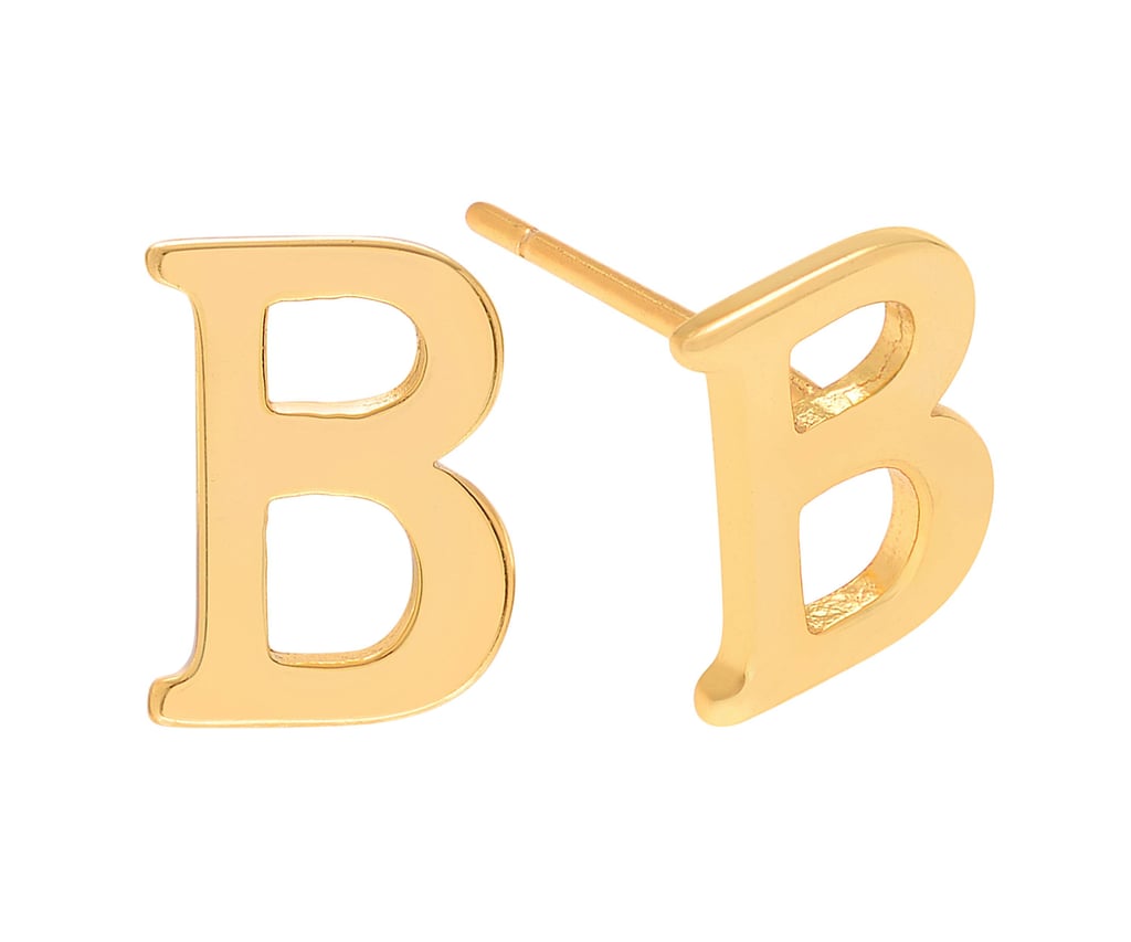 Journee Initial Stud Earrings