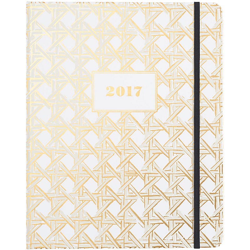 Kate Spade Gold Caning 17-Month Planner ($36)