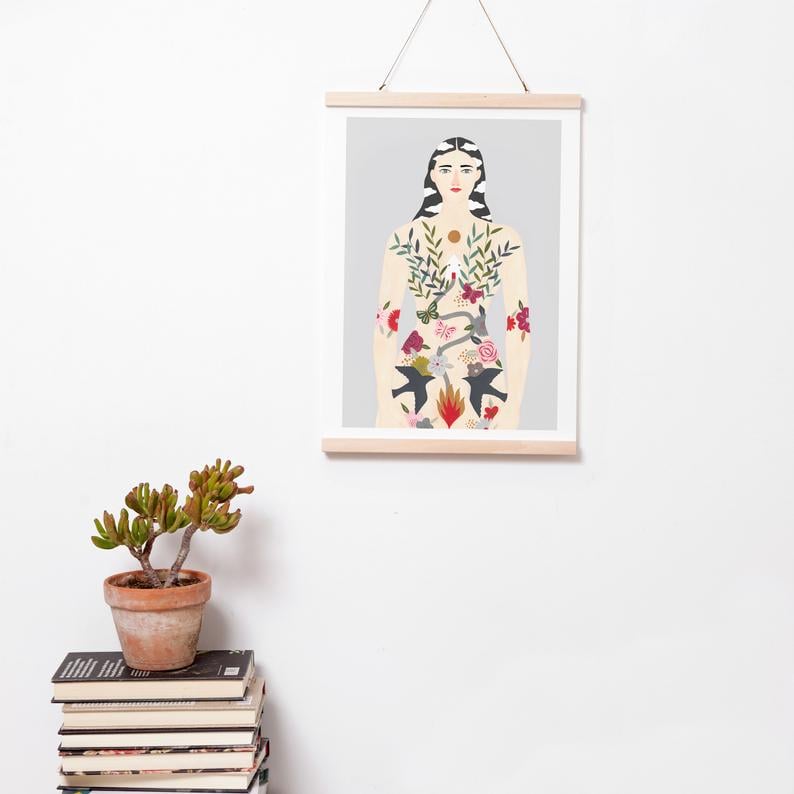 For Their Bedroom Wall: Women Power Art Print