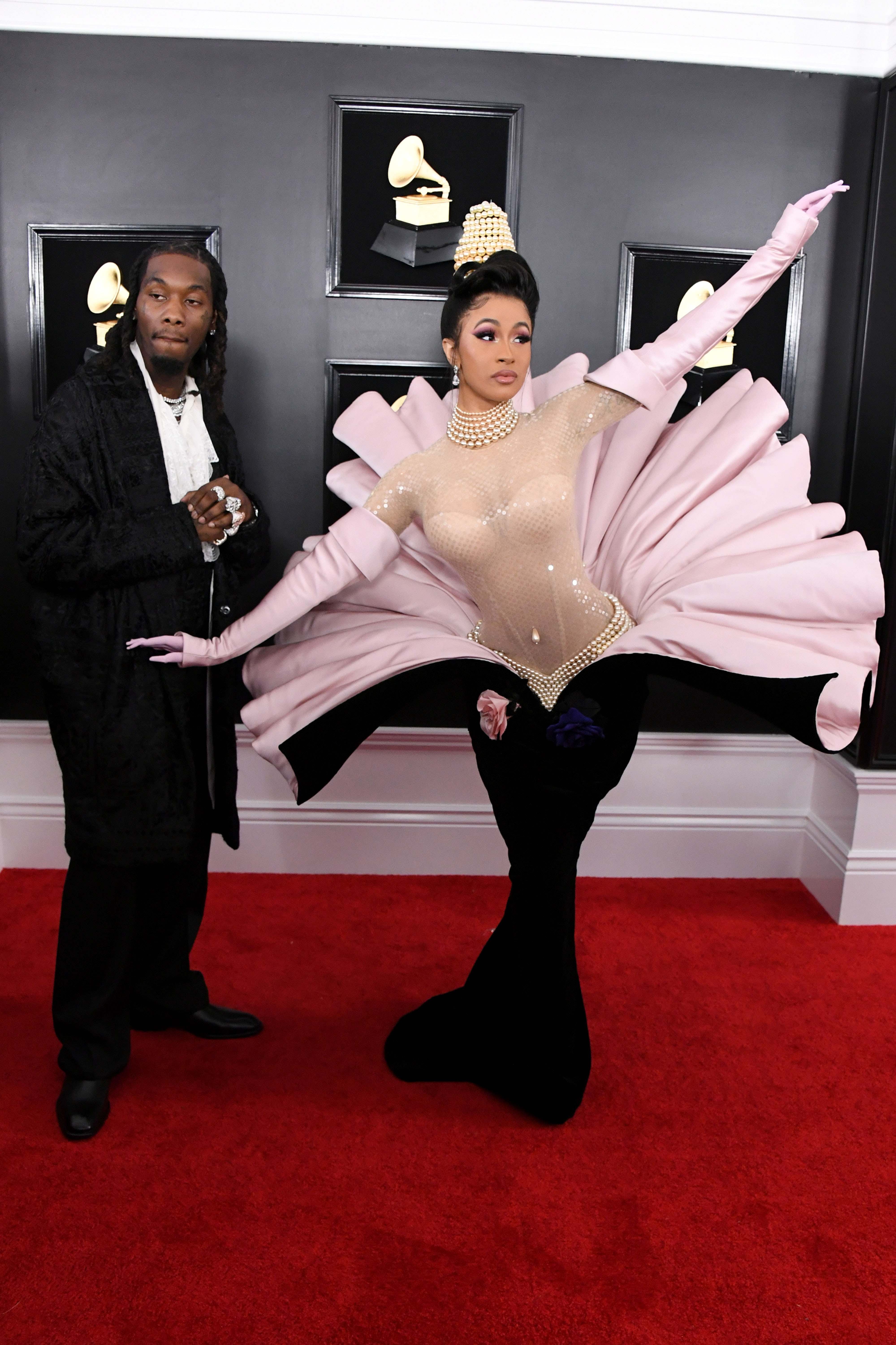 Cardi B s Dress at the 2019 Grammy Awards POPSUGAR Fashion