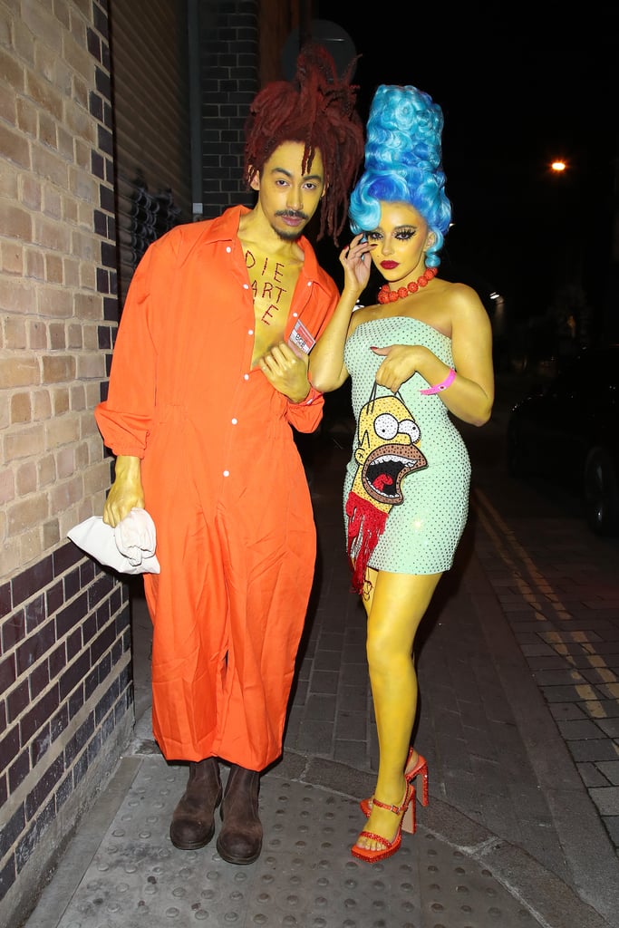 Jade Thirlwall as Marge Simpson, and Jordan Stephens as Sideshow Bob