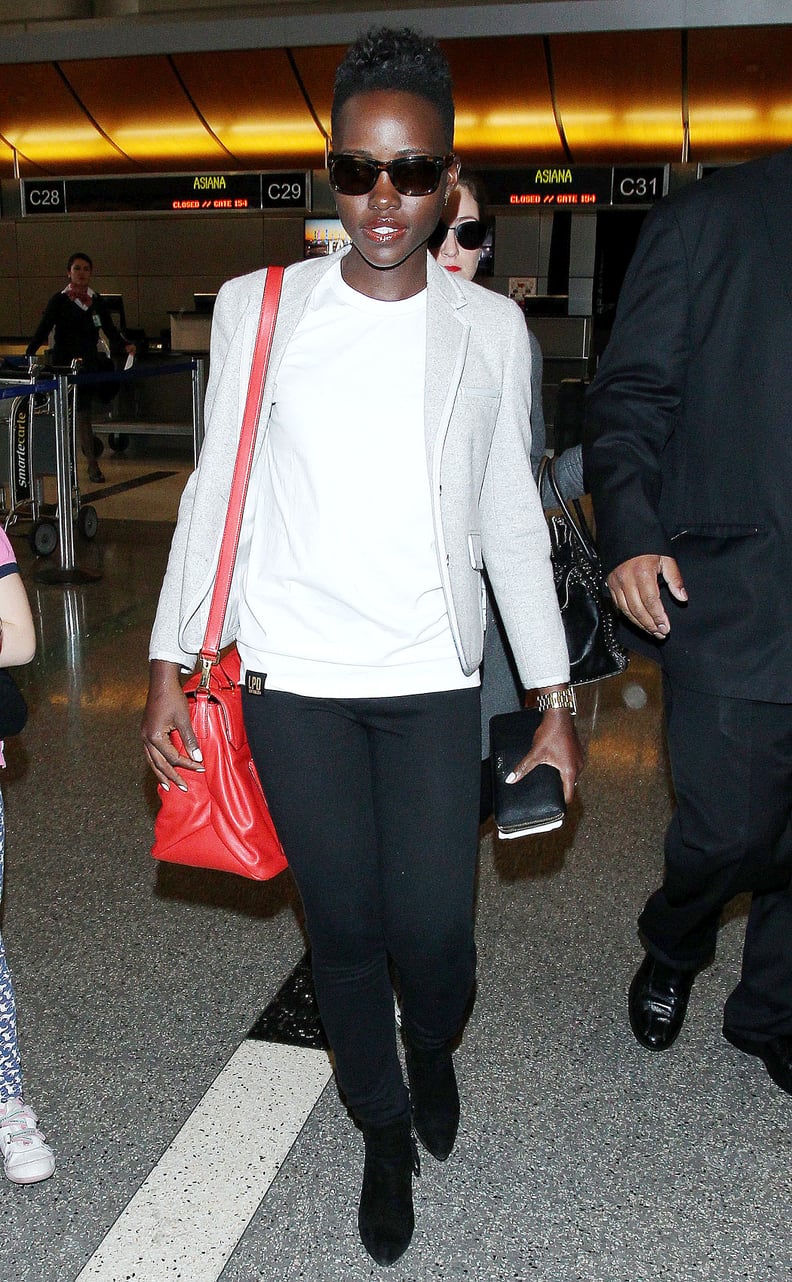 Lupita Nyong'o at LAX Airport