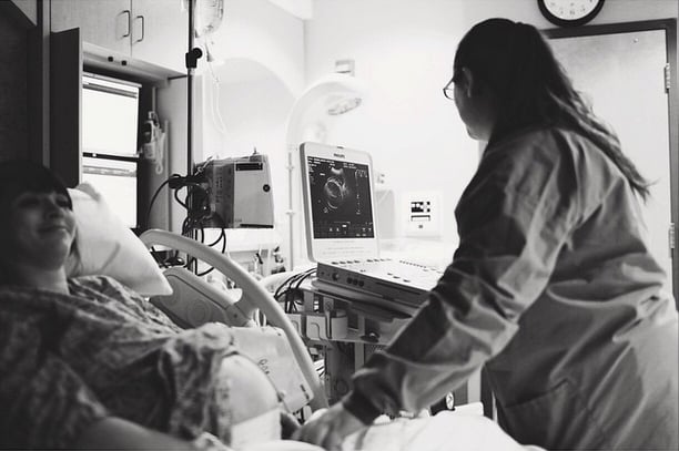 Baby is head down according to this sonogram which is the right way to be for a vaginal delivery. But things are still moving super slow and steady which is not what we were expecting...
PS: Do you ever take over the mom's Instagram account?
CD: I keep the photos to my own Instagram account. People know to come here if they want to see the story. The family can regram or share however they'd like.
