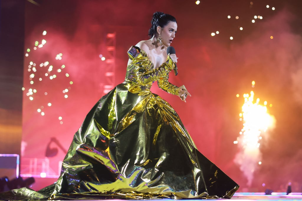 Katy Perry's Gold Dress at King's Coronation Concert | POPSUGAR Fashion UK