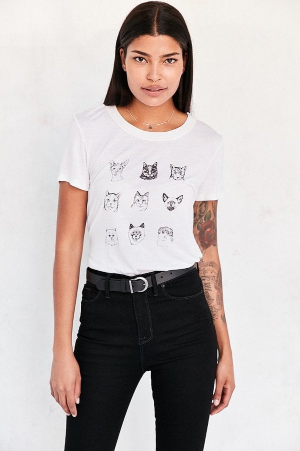 Truly Madly Deeply Cat Breeds Tee ($34)