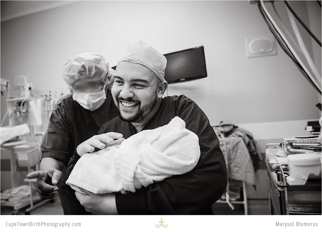 Birth Photos and Sibling Meeting Baby