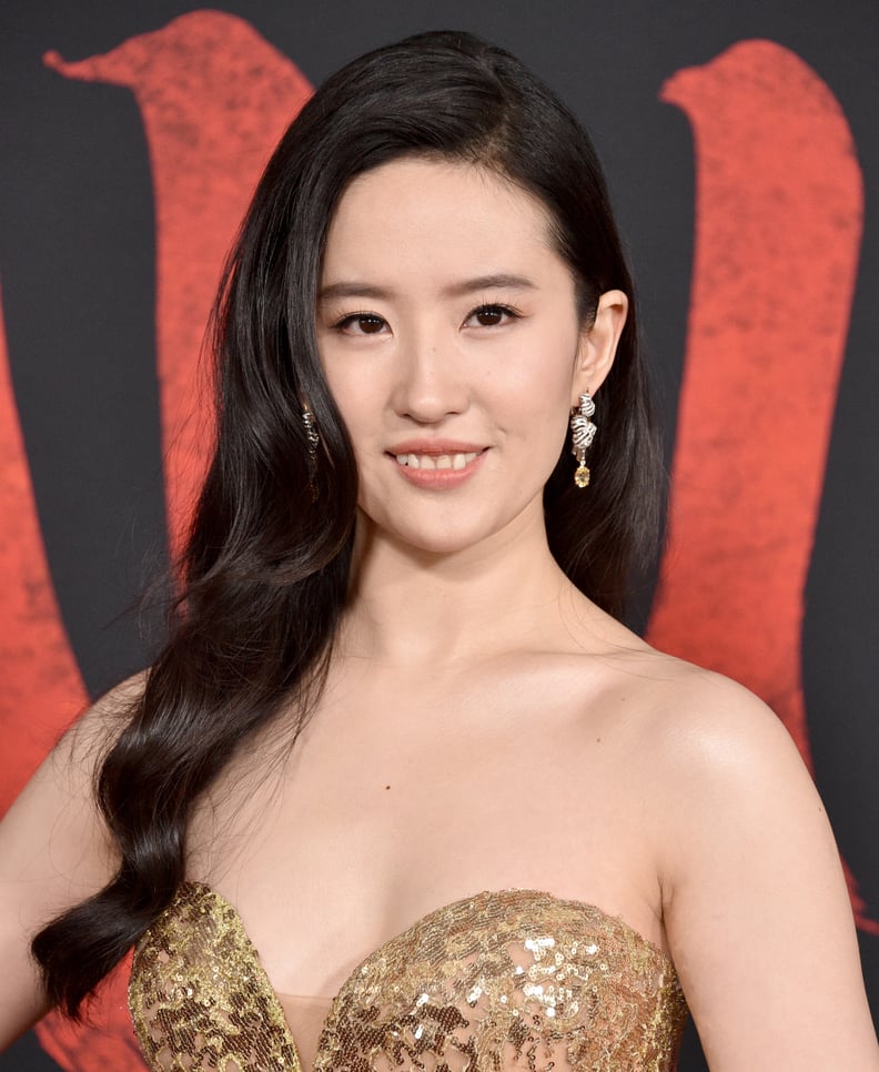 Liu Yifei Wearing Elie Saab at the Mulan Premiere