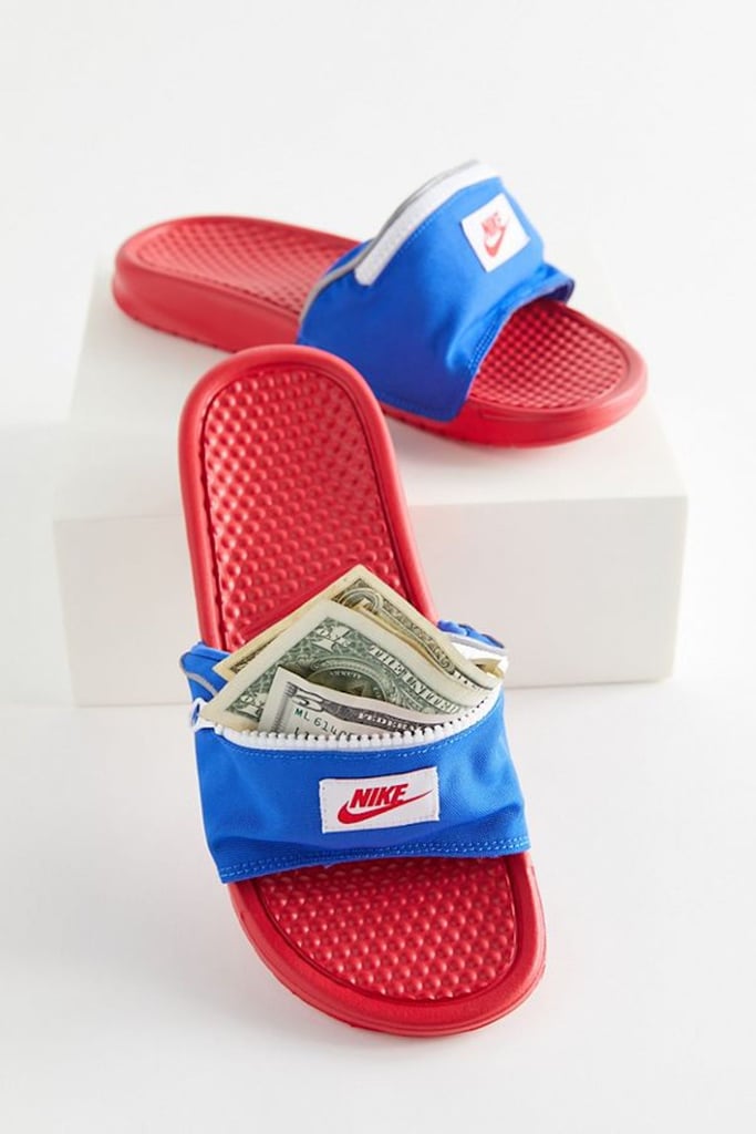nike flip flops with fanny pack