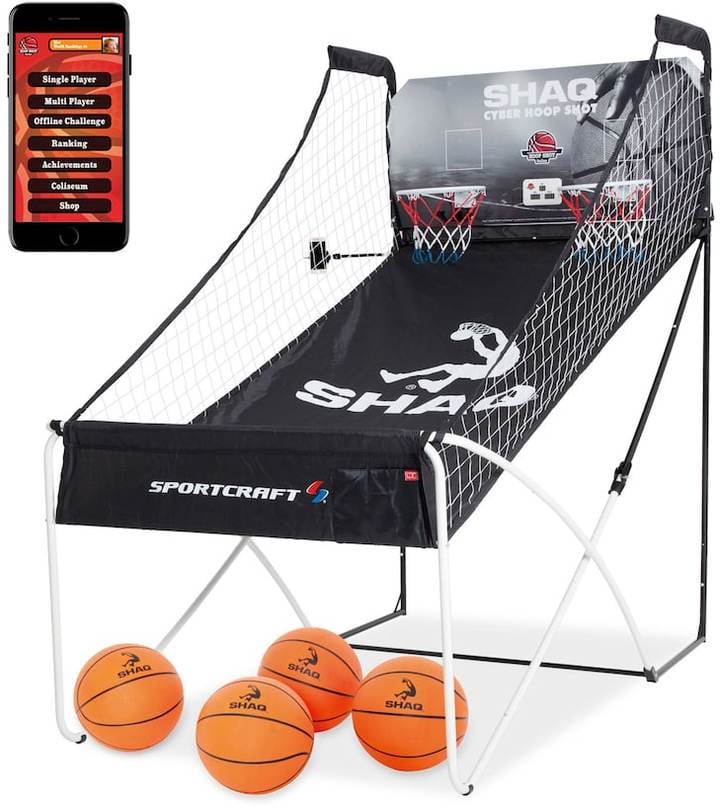 Shaq Basketball Double Hoop Shot Traditional Arcade & Bluetooth Online App Game