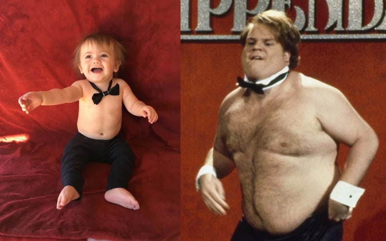 Chris Farley as a Chippendales dancer